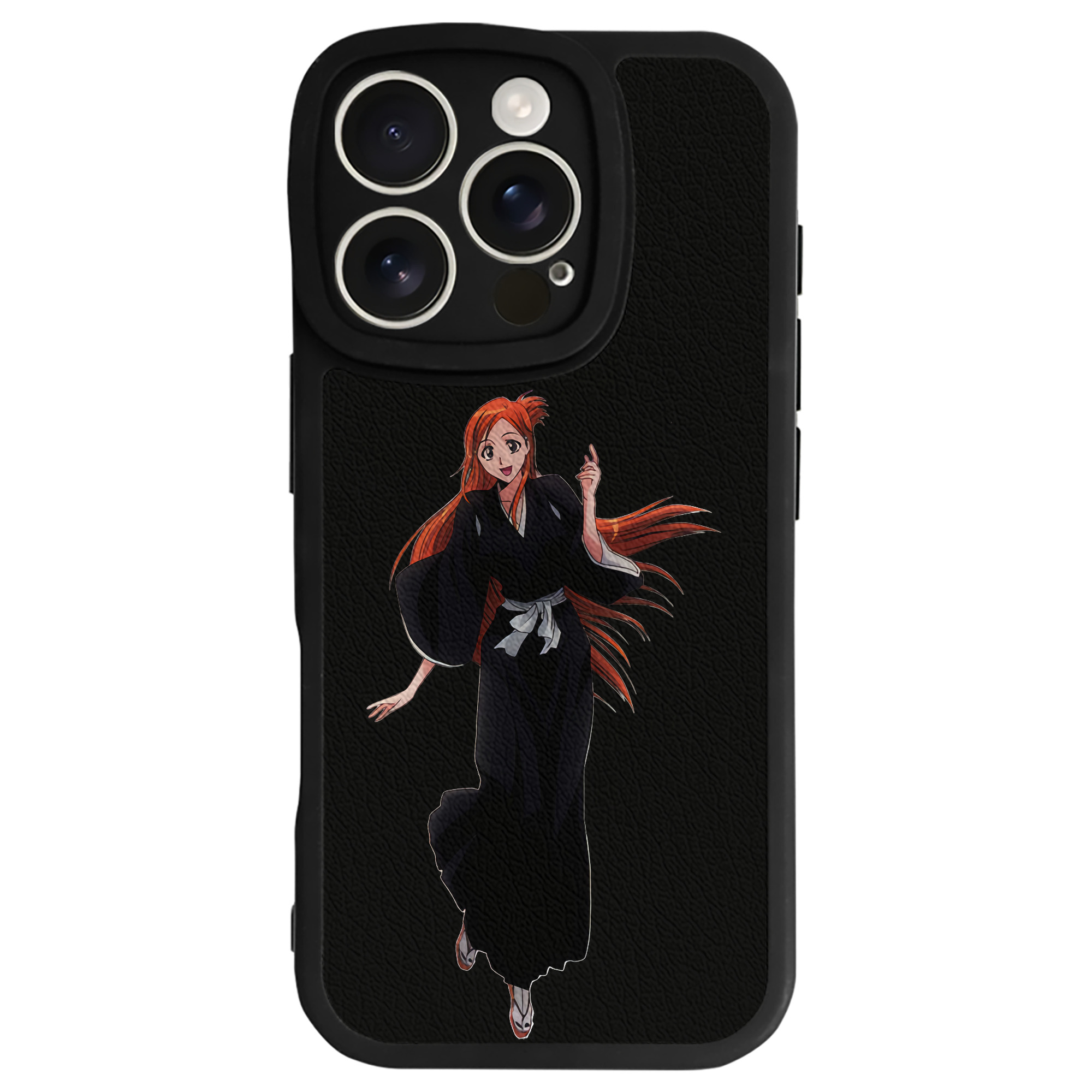 （画像用） ブリーチ 井上織姫（いのうえおりひめ） BLEACH Inoue Orihime 【iPhone 16シリーズ対応】シリコンスマホケース（レザー調） 材質：シリコン
